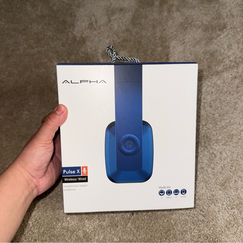 Alpha Pulse X Blue Headphones